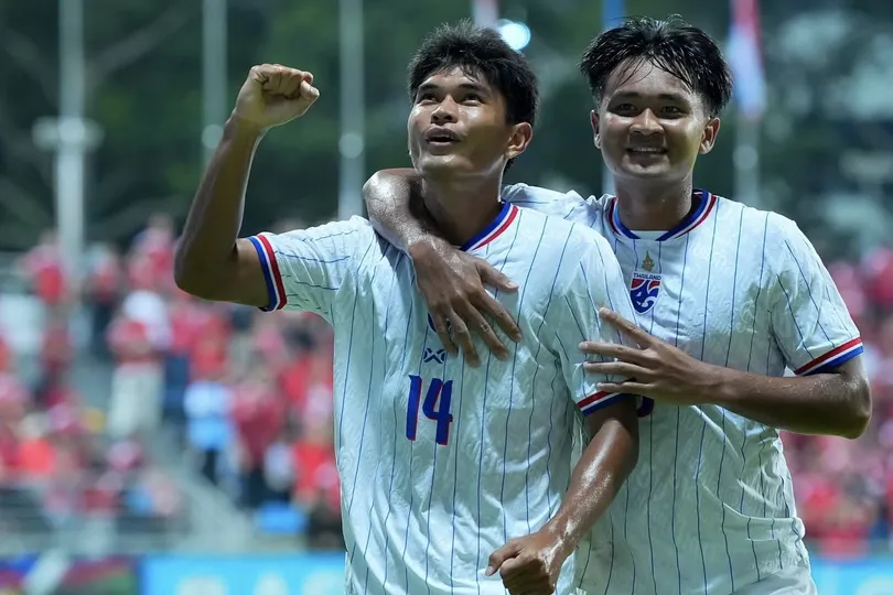 Các tuyển thủ Thái Lan có nhiều thời gian nghỉ hơn ở trận chung kết lượt đi ASEAN Cup 2026. ẢNH: FAT 