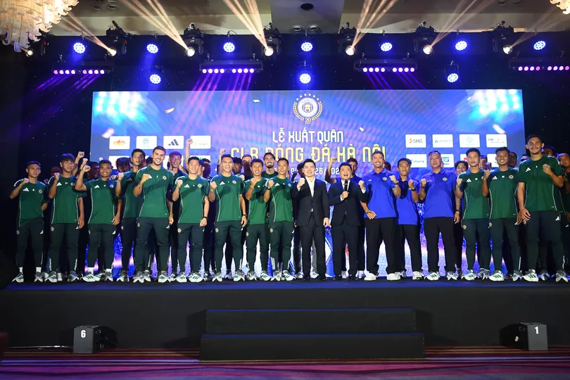 Hà Nội FC xuất quân tham dự mùa giải 2026-2027. Ảnh: TÂM HÀ