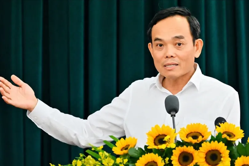 Bí thư Thành ủy TPHCM Trần Lưu Quang phát biểu kết luận hội nghị. Ảnh: VIỆT DŨNG