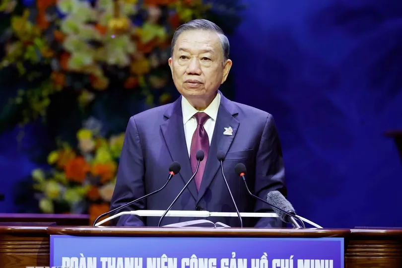Tổng Bí thư, Chủ tịch nước Tô Lâm phát biểu chỉ đạo Đại hội. Ảnh: TTXVN