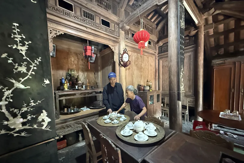 Căn nhà cổ tại làng cổ Lộc Yên (xã Thạnh Bình, TP Đà Nẵng) vẫn được người dân dùng để sinh hoạt, thờ tự nhiều đời nay. Ảnh: NGUYỄN CƯỜNG