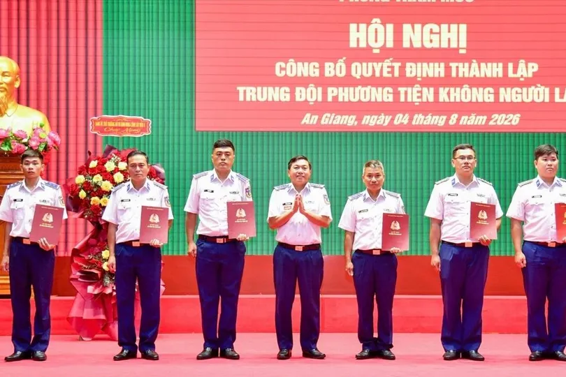 Vùng Cảnh sát biển 4 thành lập Trung đội phương tiện không người lái