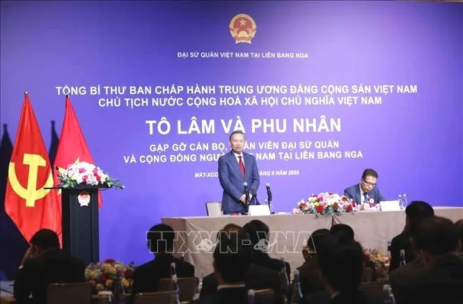 Tổng Bí thư, Chủ tịch nước Tô Lâm gặp gỡ cộng đồng người Việt Nam tại Liên bang Nga
