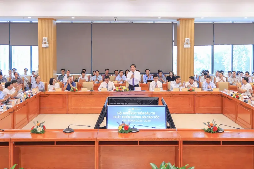 Hội nghị Xúc tiến đầu tư phát triển đường bộ cao tốc giai đoạn 2026 - 2030. Ảnh: MD