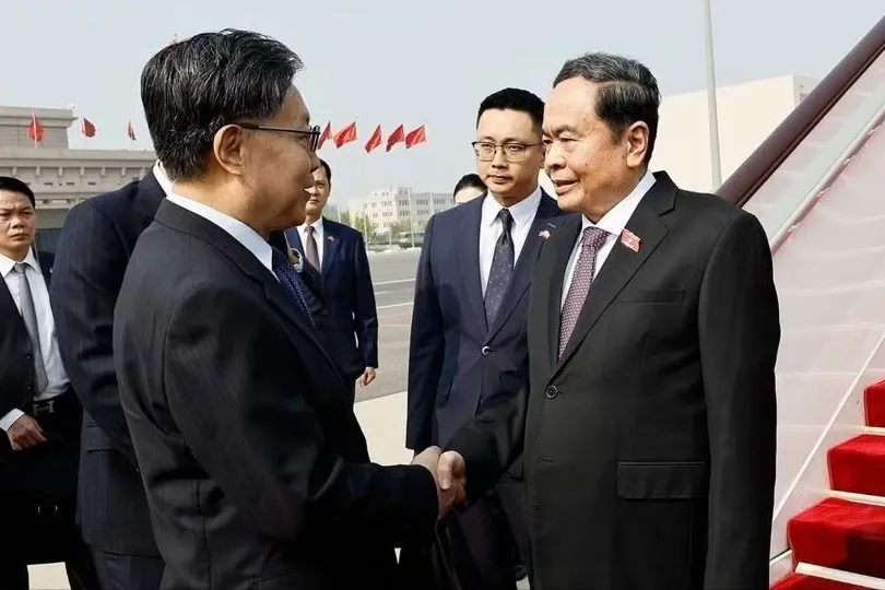 Chủ tịch Quốc hội Trần Thanh Mẫn bắt đầu thăm chính thức Trung Quốc