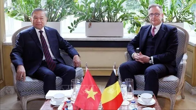 Tổng Bí thư, Chủ tịch nước Tô Lâm hội đàm với Thủ tướng Vương quốc Bỉ Bart De Wever