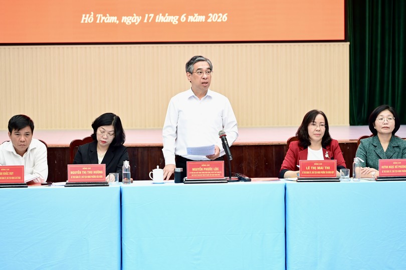 胡志明市市委副书记阮福禄主持会议。