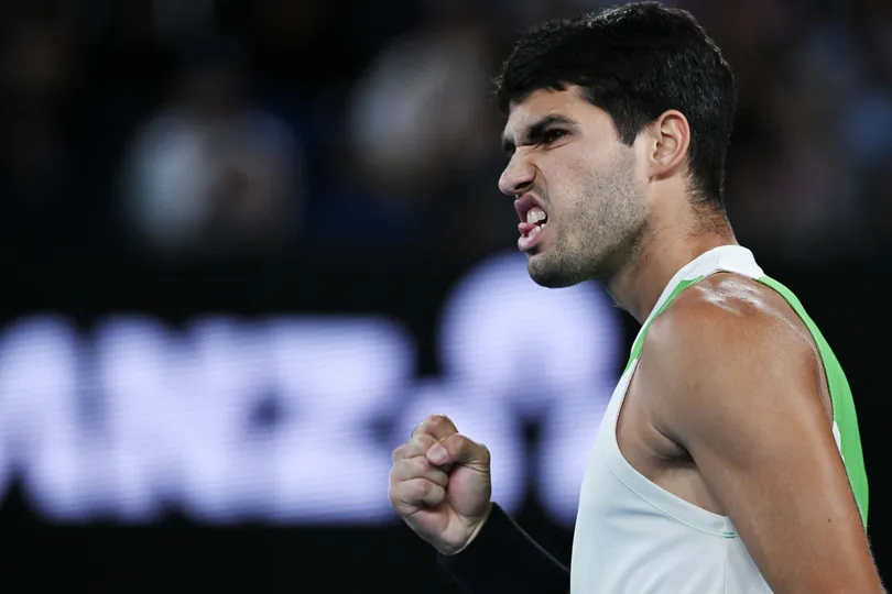 Alcaraz ở US Open hồi đầu năm nay (Ảnh: THX)