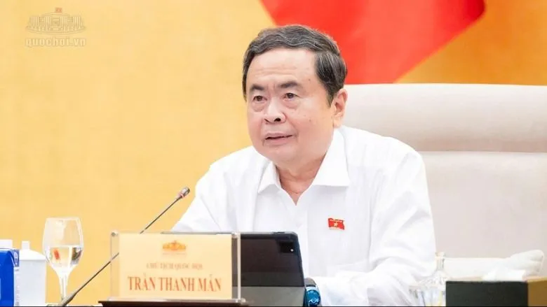 Chủ tịch Quốc hội Trần Thanh Mẫn đã ký ban hành nghị quyết điều chỉnh chương trình lập pháp. Ảnh: CỔNG THÔNG TIN ĐIỆN TỬ QUỐC HỘI 
