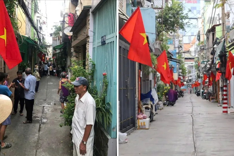 Tuyến hẻm 362 Nguyễn Đình Chiểu (phường Bàn Cờ) trước và sau khi mở rộng hẻm khang trang hơn