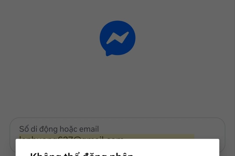 Messenger无法登入。