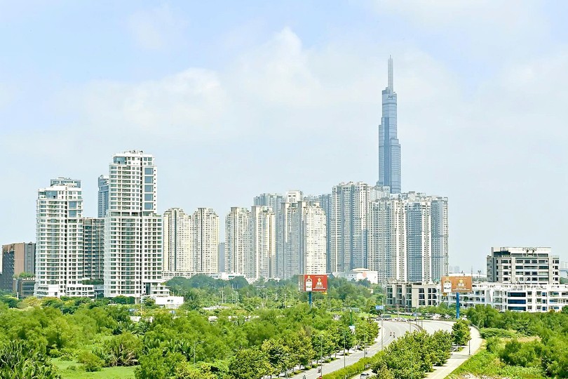 胡志明市现代发展都市。