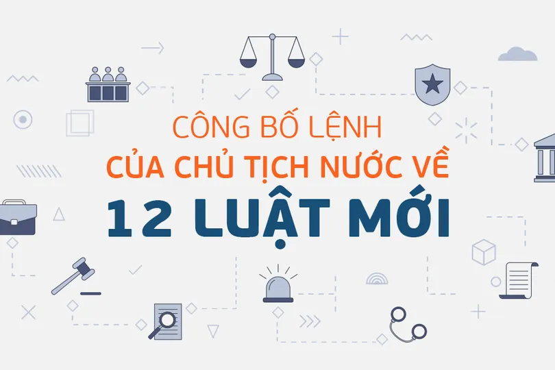 Công bố Lệnh của Chủ tịch nước về 12 luật mới