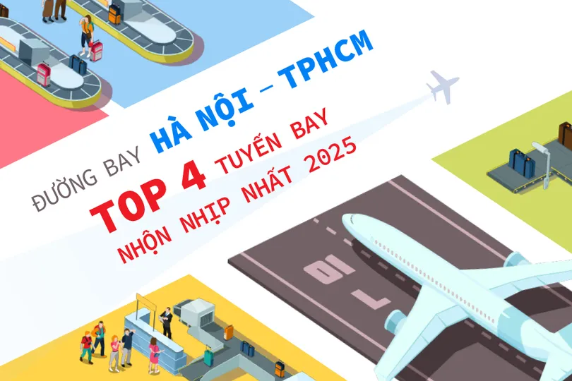 Đường bay Hà Nội - TPHCM thuộc Top 4 tuyến bay nhộn nhịp nhất năm 2025