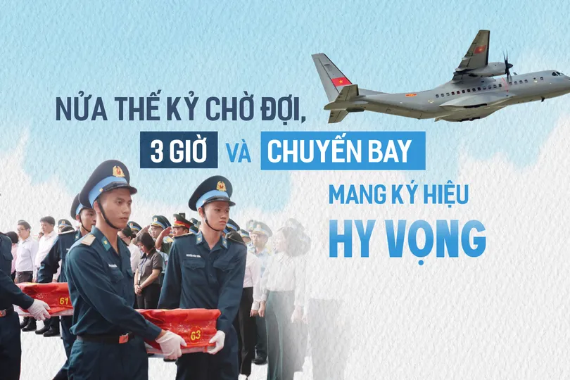 Nửa thế kỷ chờ đợi, 3 giờ và chuyến bay mang ký hiệu HY VỌNG