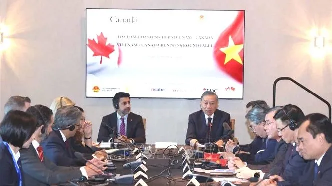 Tổng Bí thư, Chủ tịch nước Tô Lâm dự Tọa đàm cấp cao doanh nghiệp Việt Nam - Canada