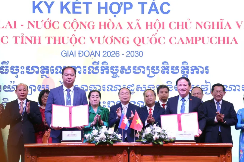 Gia Lai ký kết hợp tác với các tỉnh của Lào và Campuchia