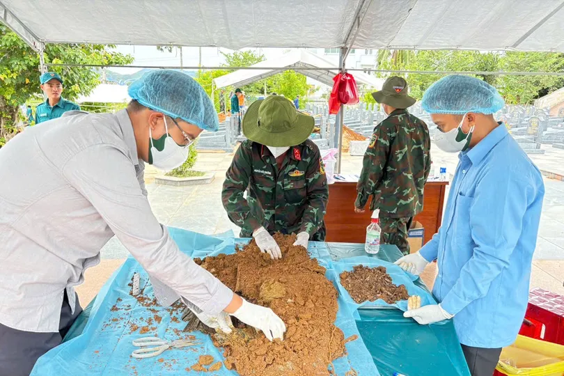 Xuyên lễ lấy mẫu ADN, tìm danh tính liệt sĩ ở Gia Lai