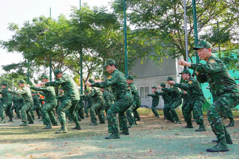 Nâng cao trình độ võ thuật, sức chiến đấu của bộ đội