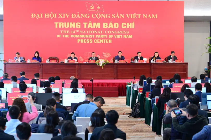 Phiên họp báo về Đại hội đại biểu toàn quốc lần thứ XIV của Đảng diễn ra chiều 14-1