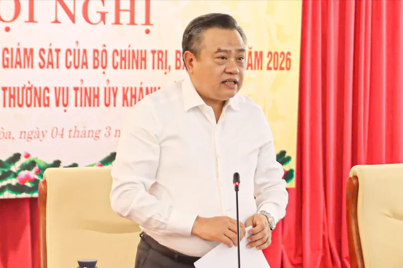 Công bố quyết định kiểm tra, giám sát của Bộ Chính trị, Ban Bí thư tại Khánh Hòa