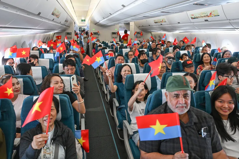 Chuyến bay đặc biệt với chủ đề “Bay cao cùng khát vọng Việt Nam”