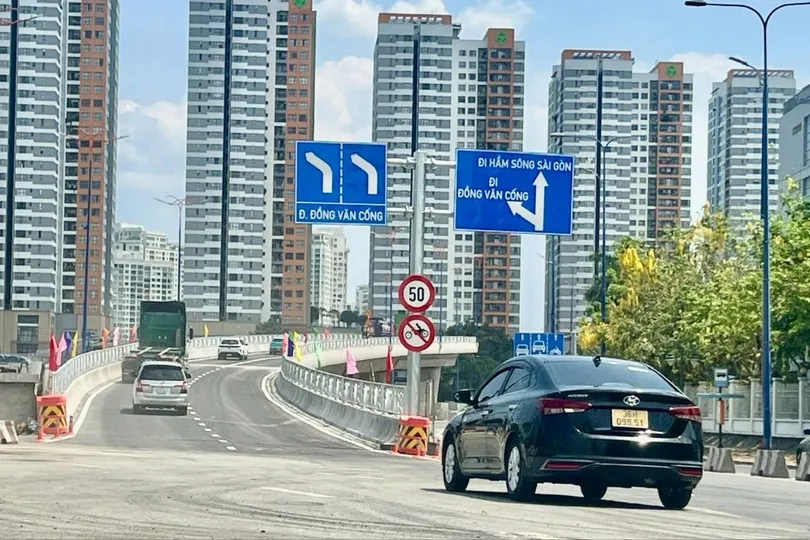 Thông xe nhánh cầu vượt N3 nút giao thông An Phú