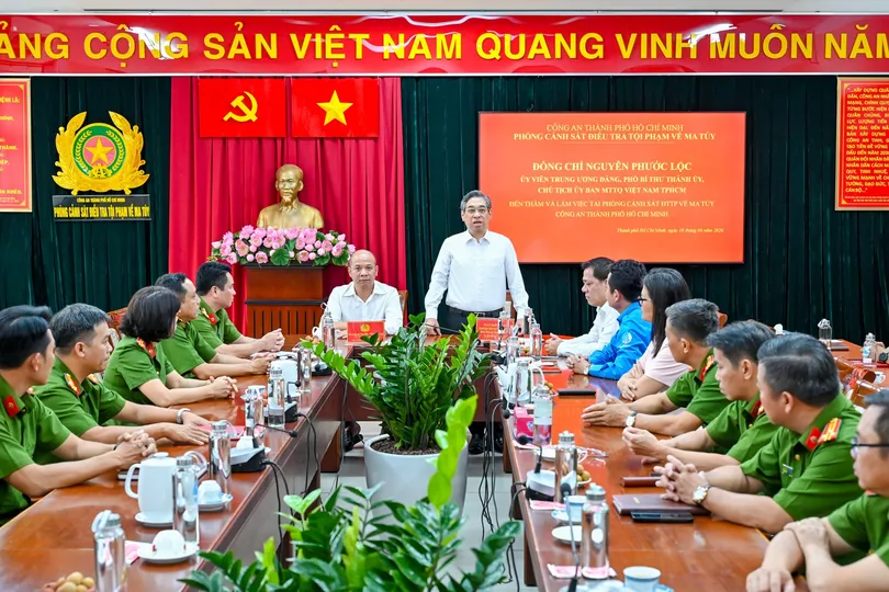 Phó Bí thư Thành ủy TPHCM Nguyễn Phước Lộc: Biểu dương sự tận tâm, tận hiến trấn áp tội phạm ma túy của Công an TPHCM