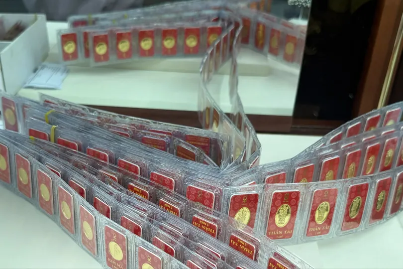 Chiều 8-7, giá vàng giảm thêm 1 triệu đồng/lượng