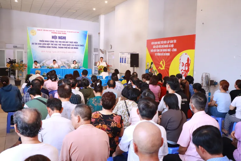 Phường Bình Trưng triển khai thu hồi đất dự án Khu Liên hợp thể dục thể thao quốc gia Rạch Chiếc