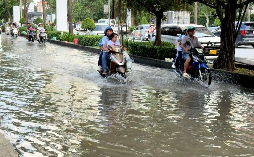 Trưa và chiều nay 14-10, mưa tập trung ở miền Tây Nam bộ
