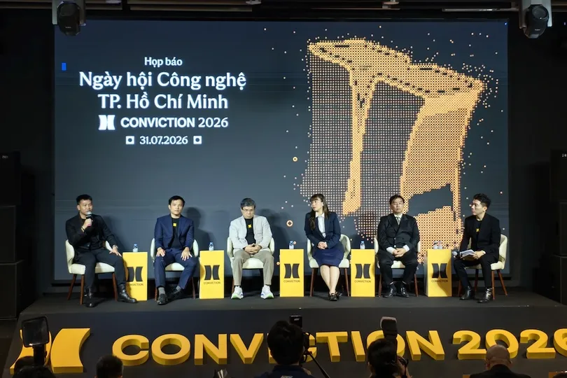 Họp báo công bố Conviction 2026 được tổ chức tại Trung tâm Khởi nghiệp đổi mới sáng tạo TPHCM