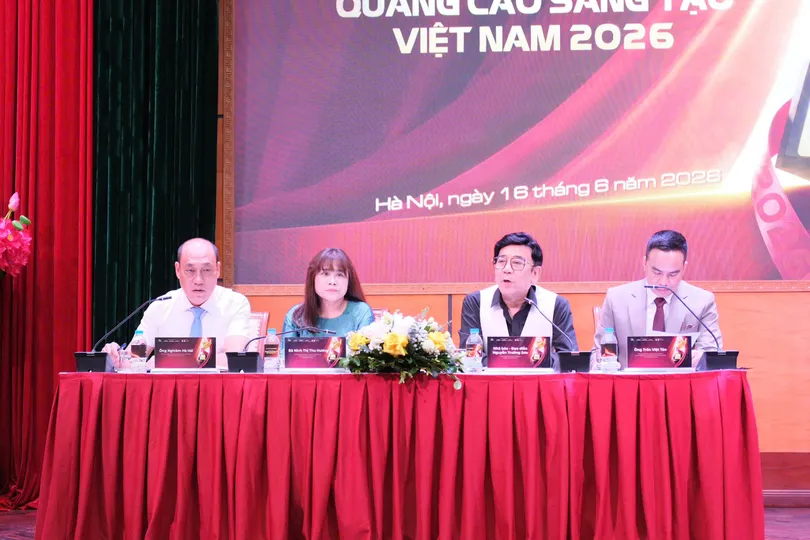Họp báo khởi động giải thưởng Quảng cáo sáng tạo Việt Nam năm 2026. Ảnh: HÀ PHƯƠNG