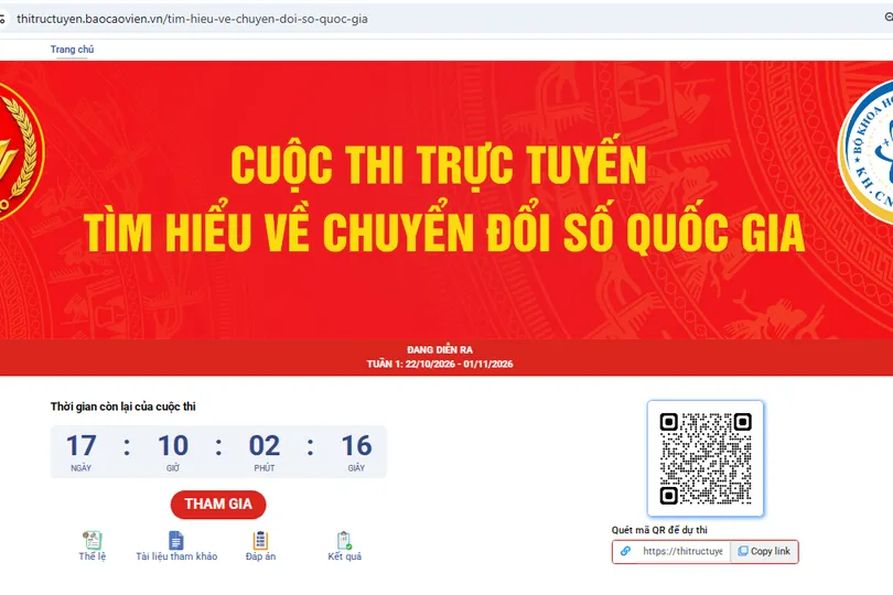 Cuộc thi trực tuyến tìm hiểu về chuyển đổi số quốc gia