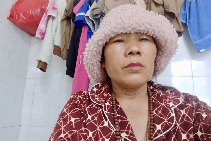 阮氏金贤向社会求助医治癌症。