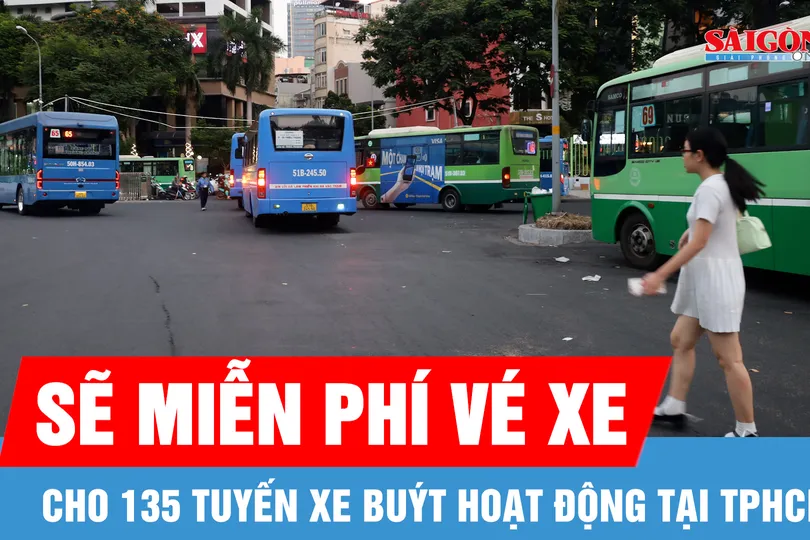 TPHCM sẽ miễn vé xe buýt trên 135 tuyến 