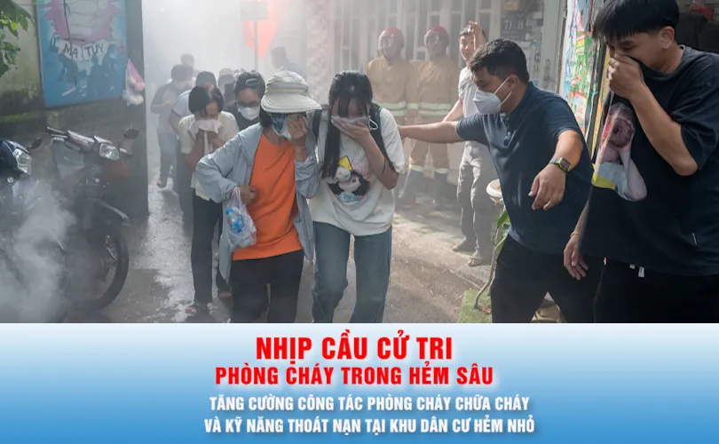 Tăng cường công tác phòng cháy chữa cháy và kỹ năng thoát nạn tại khu dân cư hẻm nhỏ