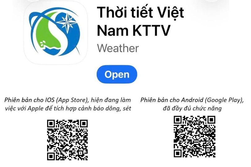 “Vietnam Weather KTTV” mobile application launched
