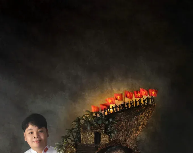 Nguyen Huu Thien An and his work, "Khuyet" (The Incomplete)