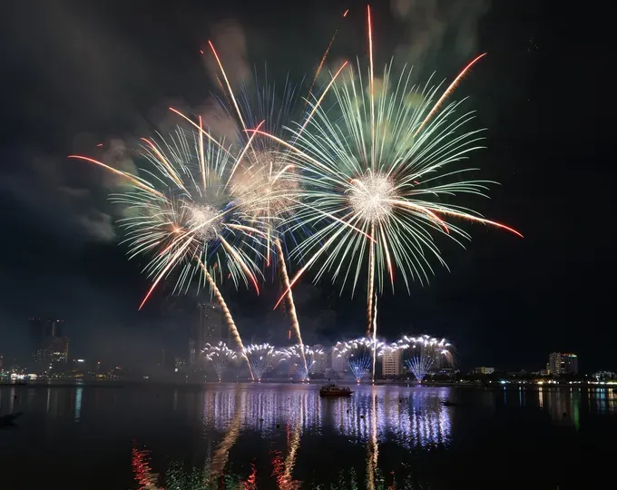 The Portuguese team's fireworks performance