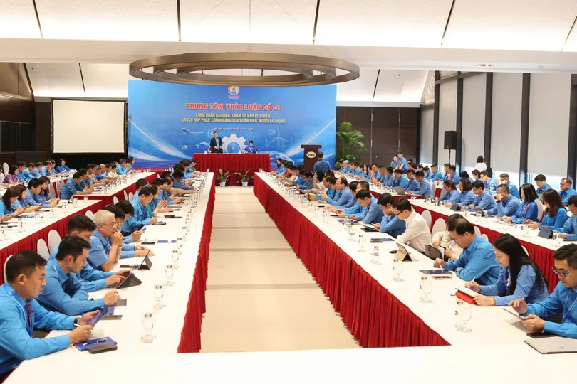 Quang cảnh phiên thảo luận tại đại hội, chiều 3-6. Ảnh: QUANG PHÚC