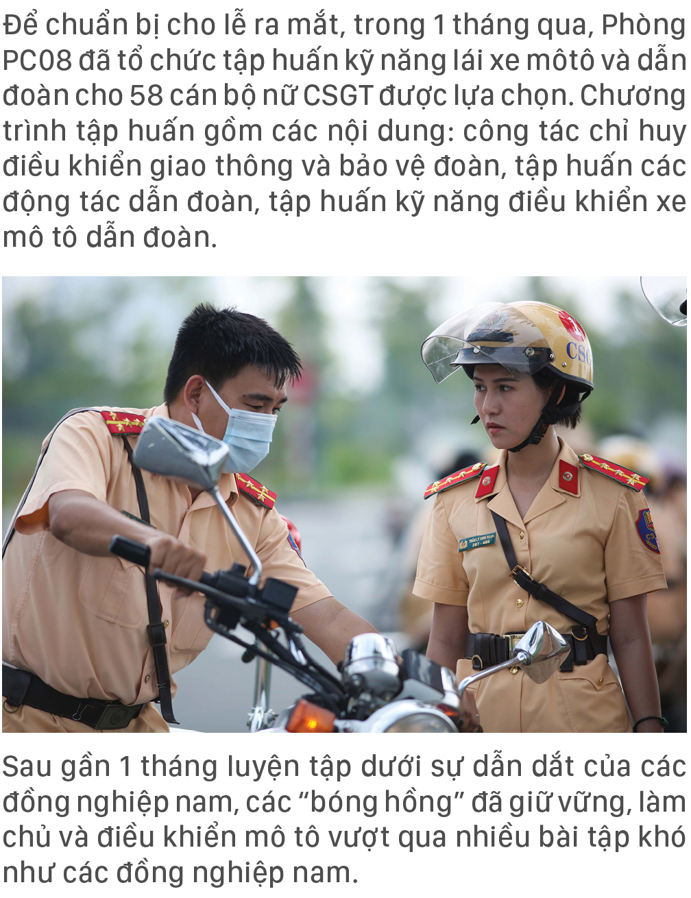 Những “bóng hồng” CSGT dẫn đoàn ảnh 13