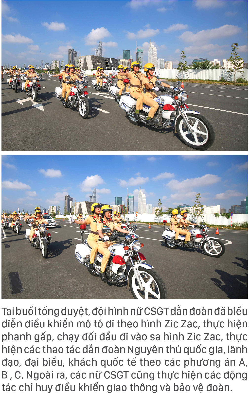 Những “bóng hồng” CSGT dẫn đoàn ảnh 4