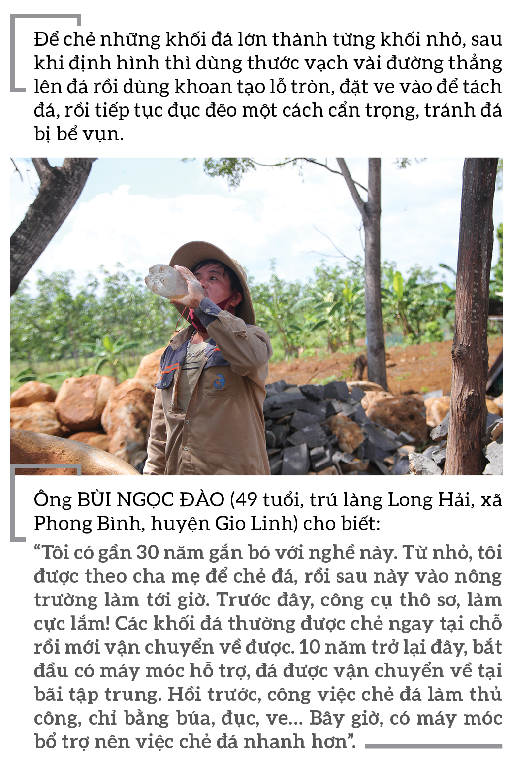 Chẻ đá mồ côi... ảnh 6