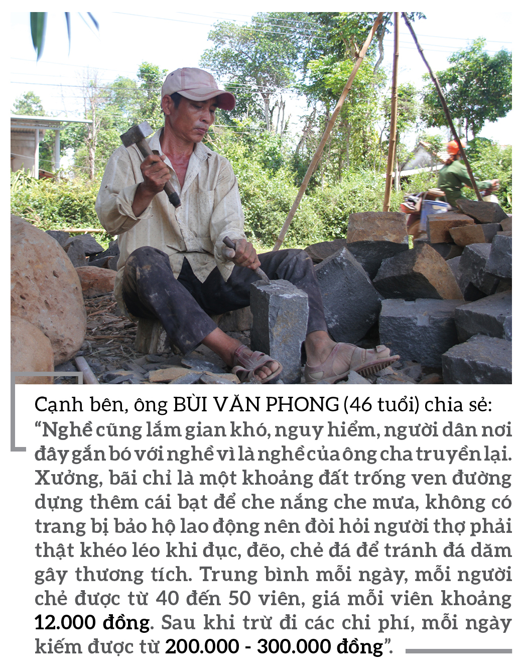 Chẻ đá mồ côi... ảnh 7