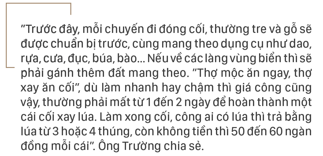 Ông lão giữ nghề đóng cối xay lúa ảnh 8
