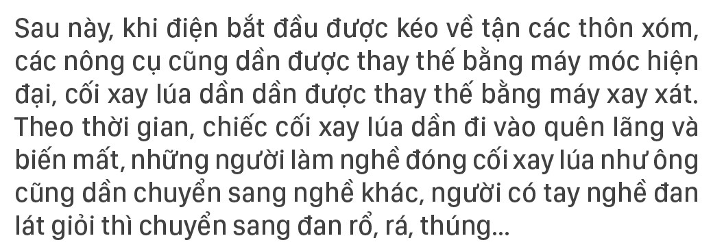 Ông lão giữ nghề đóng cối xay lúa ảnh 11