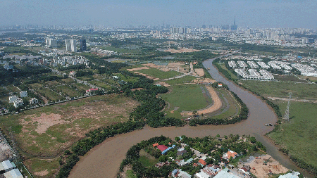 Remote sensing technology is applied to monitor land use in HCMC. (Photo: SGGP)