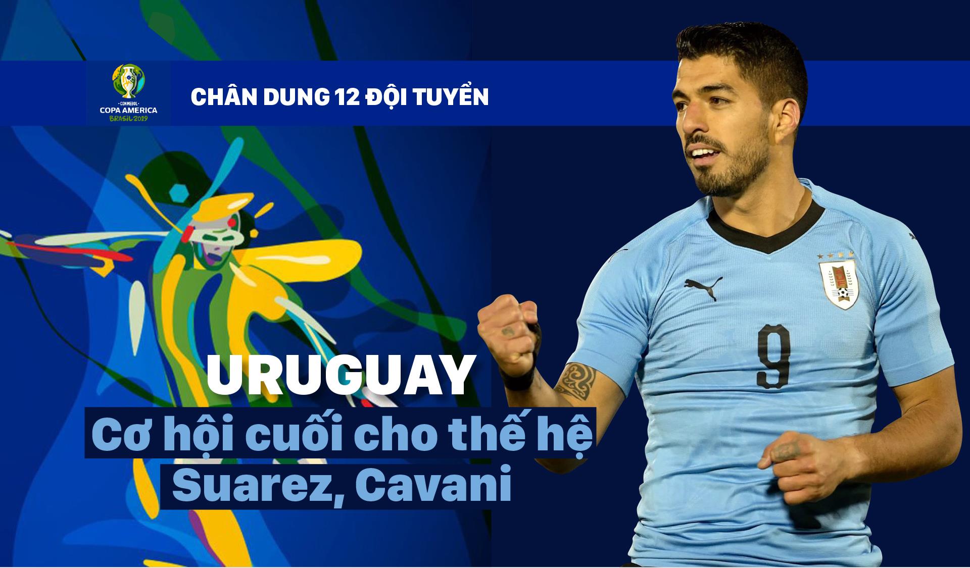 Bảng C: URUGUAY Cơ hội cuối cho thế hệ Suarez, Cavani
