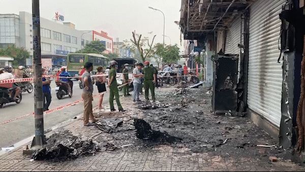 Xác định nghi can gây cháy chi nhánh ngân hàng cùng nhà dân tại Gò Vấp
